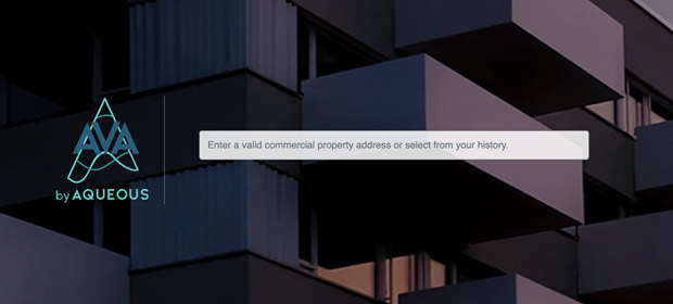 AVA's commercial property search bar is simple and easy